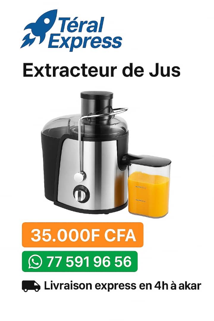Extracteur de jus RAF 600W avec bol 350 ml – TeralExpress Market
