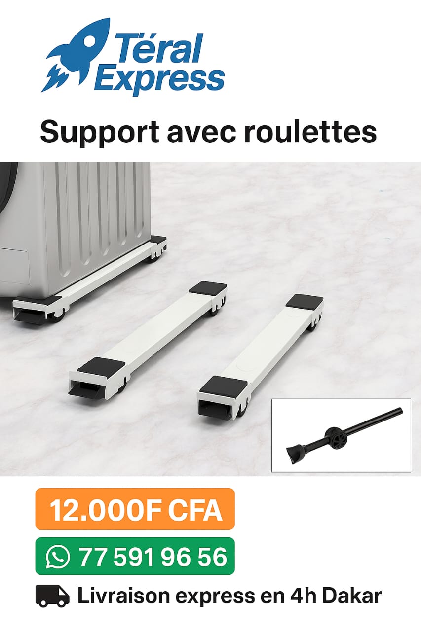 Support réglable avec roulettes pour électroménagers – TeralExpress Market