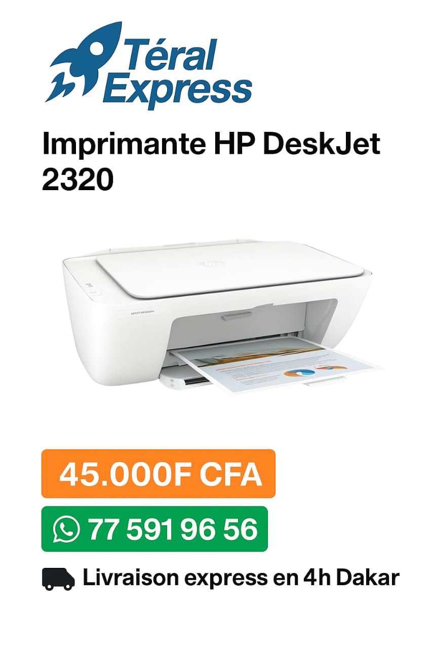 Imprimante multifonction HP DeskJet 2320 (impression, copie, scan) – TeralExpress Market
