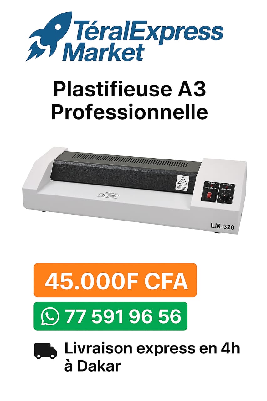 Plastifieuse professionnelle A3 LM-320 chaud et froid – TeralExpress Market
