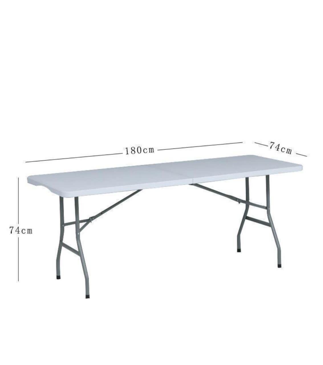 Table pliante rectangulaire – 1m80