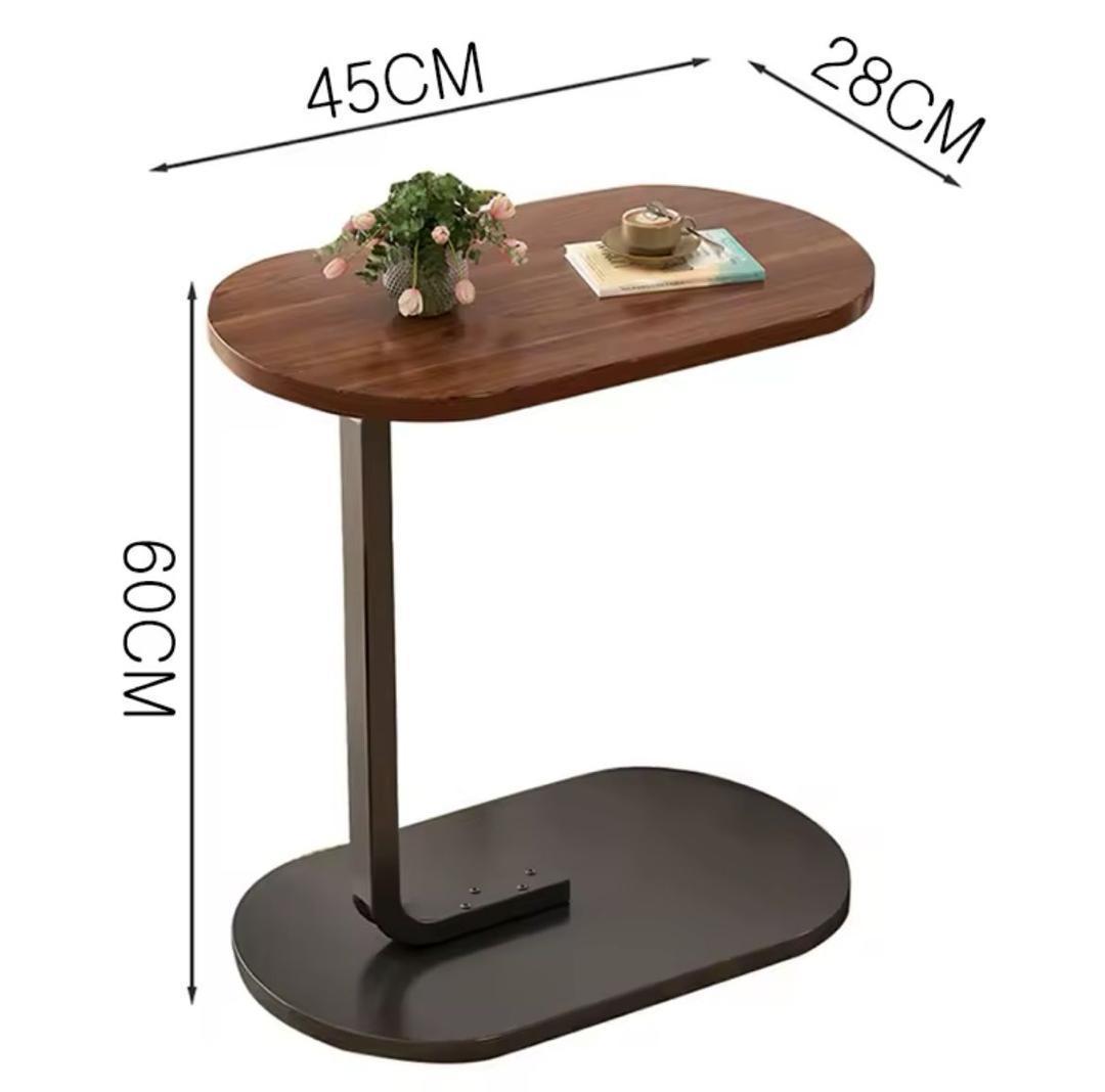 Table Café PM – Petite Table d’Appoint en Bois et Métal – Élégante et Pratique