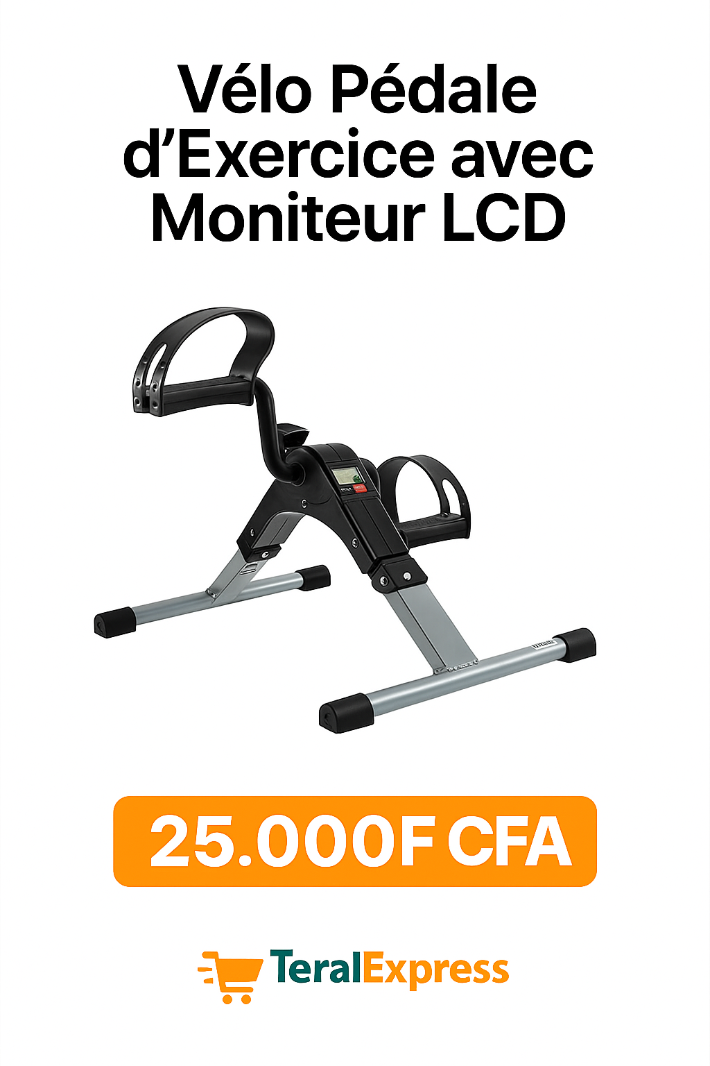 Le vélo pédale d’exercice avec écran LCD est parfait pour rester actif à la maison, au bureau ou en rééducation. Compact, facile à utiliser et pratique pour améliorer la circulation sanguine, brûler des calories et garder la forme sans contrainte.

