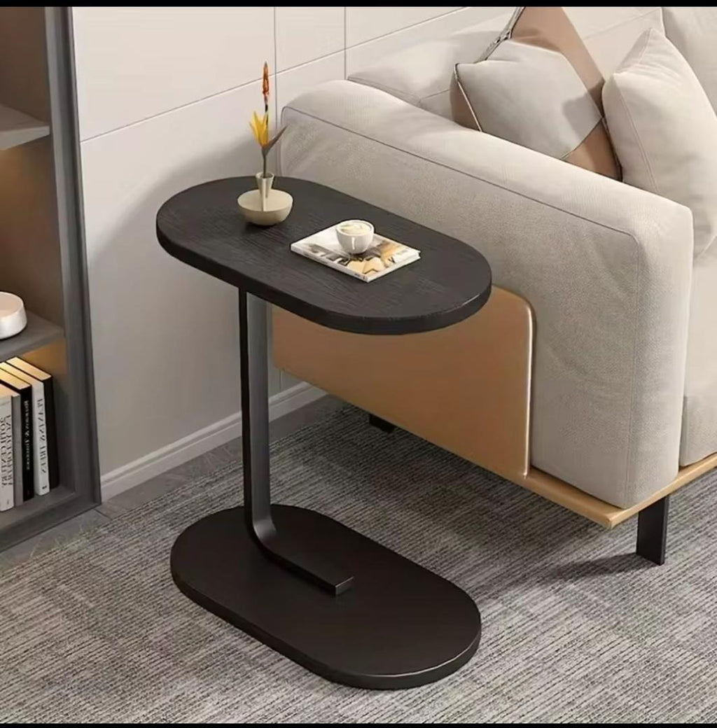 Table Café PM – Petite Table d’Appoint en Bois et Métal – Élégante et Pratique